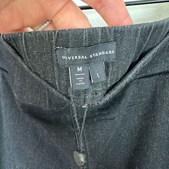 Universal Standard Comfort Denim Don’t Call Them Jeggings Black Jean Long Length - Picture 7 of 8